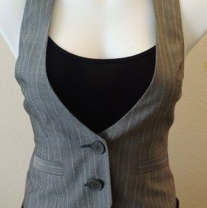 Express Design Studio Pinstripe Vest